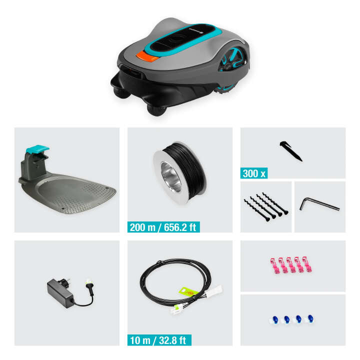 GARDENA Mähroboter SILENO life 1000 m² + Garage